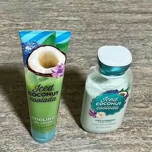 Bath & Body Works Retired Iced Coconut Coolada Cooling Gel Lotion & Body Lotion